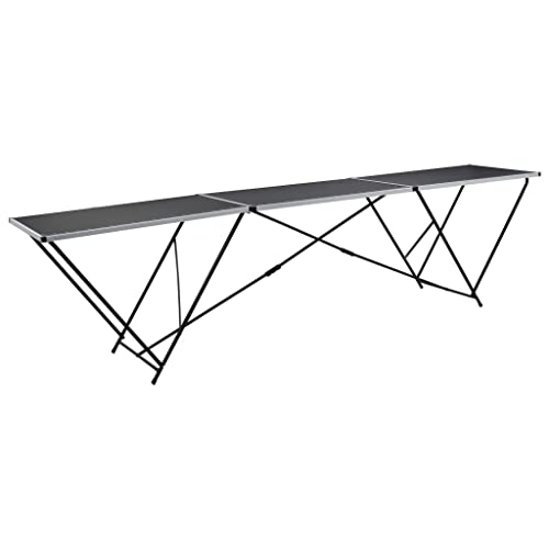 Genérico Mesa para empapelar Plegable de MDF y Aluminio 300x60x78 cm,Mesas plegables-140718