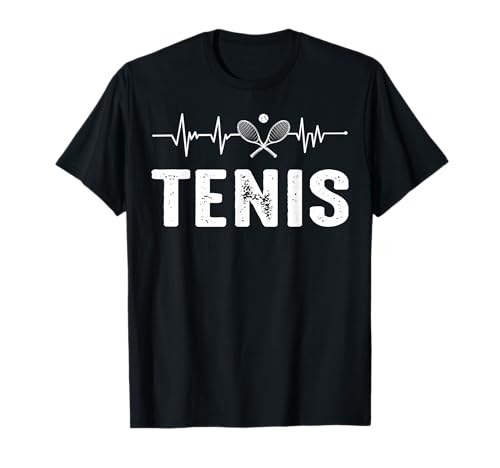 Tenis Entrenador Tenista Jugador De Tenis Latido del corazón Camiseta