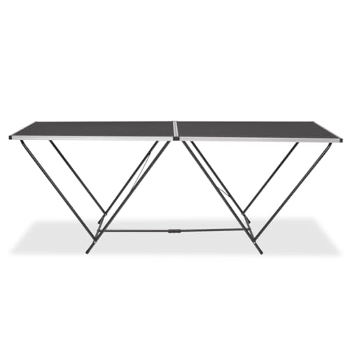 Genérico Mesa para empapelar Plegable de MDF y Aluminio 200x60x78 cm,Mesas plegables-142920
