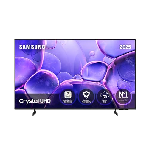 Samsung TV 55 Pulgadas Crystal UHD U8075F 4K Smart TV, Colores increíbles con Crystal Processor 4K, Escucha Todos los Altavoces con Q-Symphony, Datos protegidos Knox Security y Gaming Hub